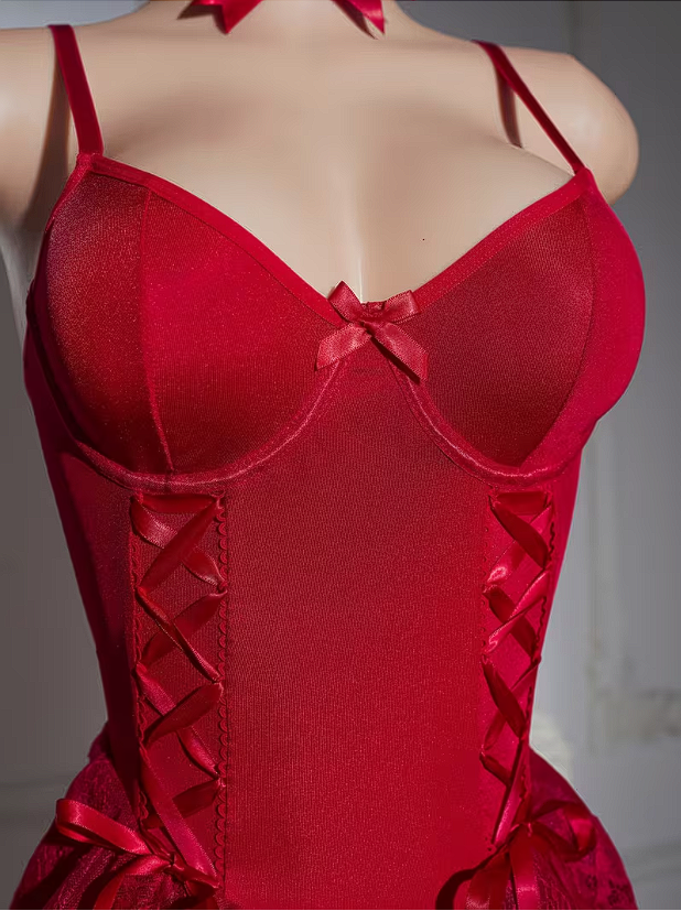 Body Rojo Pasión — Corsé & Encaje